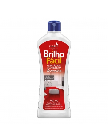 Cera Líquida Brilho Fácil Vermelha 750mL - CASA KM