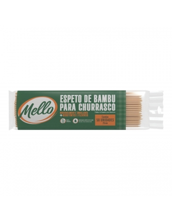 Palito de Bambu para Churrasco 25cm - MELLO