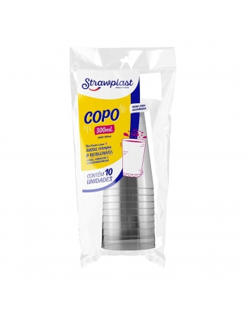 COPO ACRILICO 300ML - STRAWPLAST [462]
