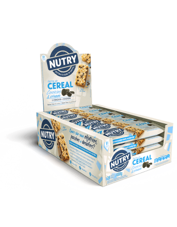 Barra de Cereais Cookies & Cream - Nutry - 24 x 20g