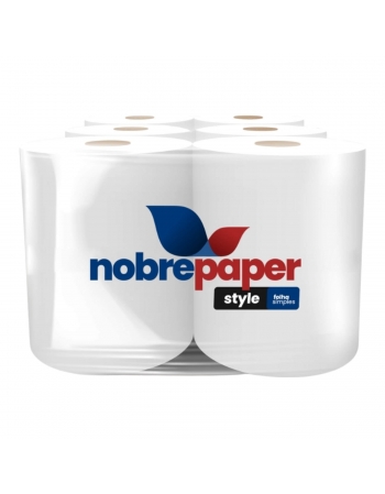 TOALHA BOBINA 20X200M AUTO CORTE C/6 - NOBRE STYLE 120029