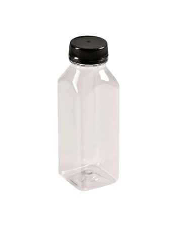 GARRAFA PET QUAD. C/100 Q300ML (PRETA)