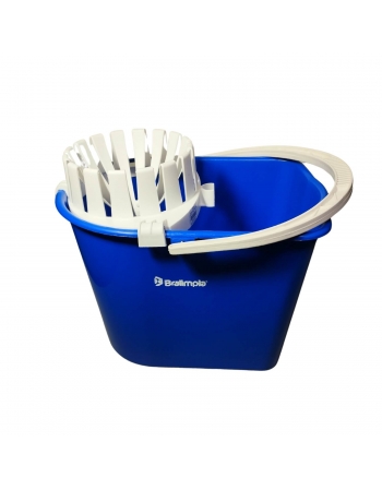 Balde Espremedor Mopinho Azul 12L - BRALIMPIA