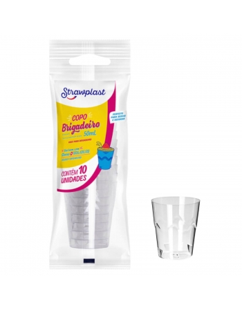 COPO BRIGADEIRO CRISTAL 50ML S/TAMPA (302) - STRAWPLAST