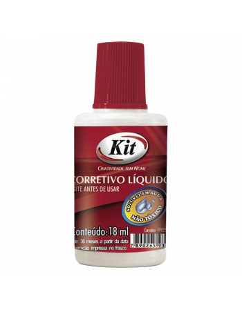 CORRETIVO LÍQUIDO 18ML C/6 - KIT