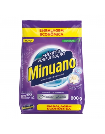 LAVA ROUPAS MINUANO 800GR - MAX. PERFUMAÇAO