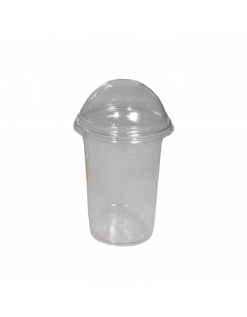Copo PET com Tampa Bolha sem Furo 500mL (G-850-SF) - GALVANOTEK