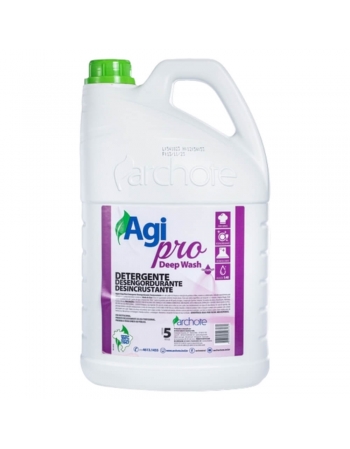 AgiPro Deep Wash Detergente Desengraxante Desincrustante 5L - ARCHOTE
