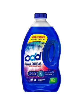 Sabão Líquido Lava Roupas Azul 3L - ODD