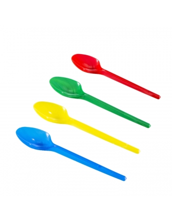 Colher de Sobremesa Mista Colorida (9952) - PRAFESTA