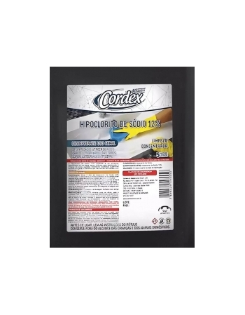 Hipoclorito de Sódio 12% 5L - CORDEX
