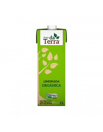 LIMONADA ORGANICA - 10% SUCO -  PODER DA TERRA - 1 LITRO